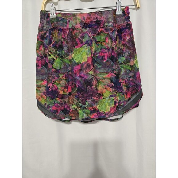 Lululemon Hotty Hot High-Rise Skirt *Long Vivid Floral Tone Multi Size 6 - Picture 3 of 13